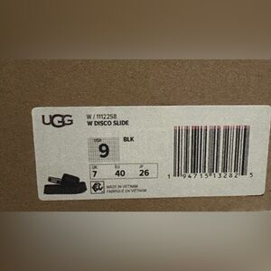 UGG Slide Black New with Box Size 9